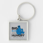 Cookie Monster | Groot blauw en Hongarije Sleutelhanger (Voorkant)