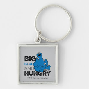 Cookie Monster   Groot blauw en Hongarije Sleutelhanger