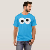 Cookie Monster Groot Gezicht T-shirt (Voorkant volledig)