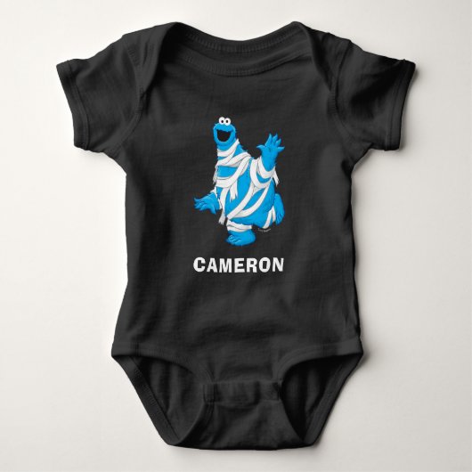 Cookie Monster | Halloween-mummie Romper (Voorkant)