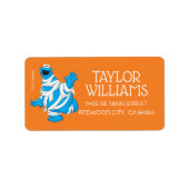 Cookie Monster | Halloween Mummy Etiket (Voorkant)