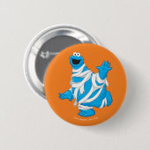 Cookie Monster | Halloween Mummy Ronde Button 5,7 Cm (Voorkant /achterkant)