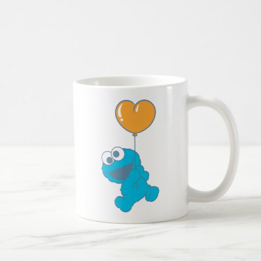 Cookie Monster Hart Ballon Koffiemok (Rechts)