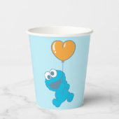 Cookie Monster Hart Ballon Papieren Bekers (Achterkant)