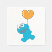 Cookie Monster Hart Ballon Servet (Voorkant)