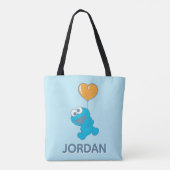 Cookie Monster Hart Ballon Tote Bag (Achterkant)