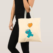 Cookie Monster Hart Ballon Tote Bag (Voorkant (product))