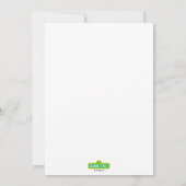 Cookie Monster Heart Balloon Kaart (Achterkant)