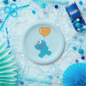 Cookie Monster Heart Balloon Papieren Bordje (Feest)