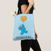 Cookie Monster Heart Balloon Tote Bag (Dichtbij)