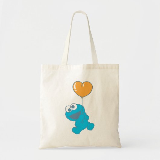 Cookie Monster Heart Balloon Tote Bag (Voorkant)