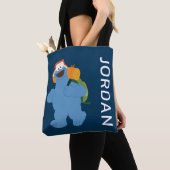 Cookie Monster Hiking | Jouw namen toevoegen Tote Bag (Dichtbij)