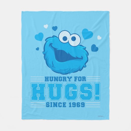 Cookie Monster Hugs Fleece Deken (Voorkant)