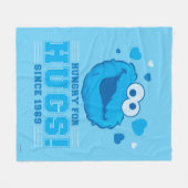 Cookie Monster Hugs Fleece Deken (Voorkant (Horizontaal))