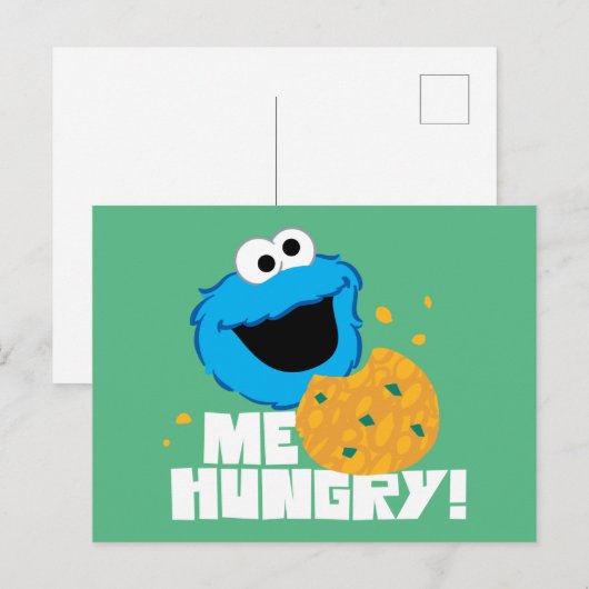 Cookie Monster | Ik heb honger. Briefkaart (Voorkant / Achterkant)