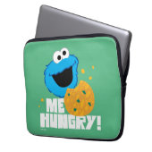 Cookie Monster | Ik heb honger. Laptop Sleeve (Voorkant Links)