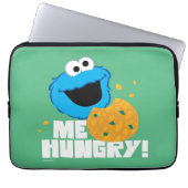 Cookie Monster | Ik heb honger. Laptop Sleeve (Voorkant)