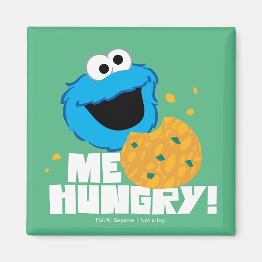 Cookie Monster | Ik heb honger. Magneet (Voorkant)