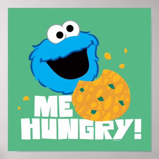 Cookie Monster | Ik heb honger. Poster (Voorkant)