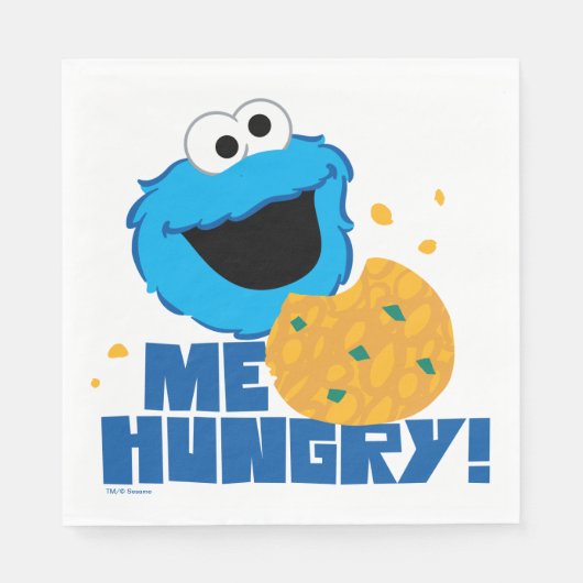 Cookie Monster | Ik heb honger. Servet (Voorkant)