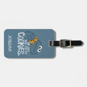 Cookie Monster | Ik kom hier voor de koekjes Bagagelabel (Voorkant horizontaal)