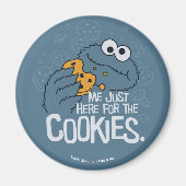Cookie Monster | Ik kom hier voor de koekjes. Magneet (Voorkant)