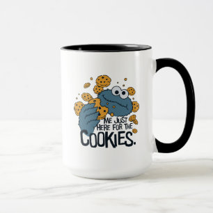 Cookie Monster   Ik kom hier voor de koekjes. Mok