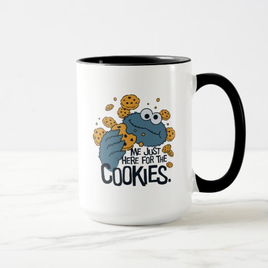 Cookie Monster | Ik kom hier voor de koekjes. Mok (Rechts)