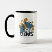 Cookie Monster | Ik kom hier voor de koekjes. Mok (Links)