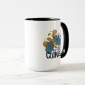 Cookie Monster | Ik kom hier voor de koekjes. Mok (Voorkant rechts)
