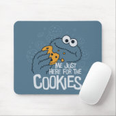 Cookie Monster | Ik kom hier voor de koekjes. Muismat (Met muis)