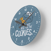 Cookie Monster | Ik kom hier voor de koekjes. Ronde Klok (Hoek)