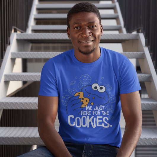 Cookie Monster | Ik kom hier voor de koekjes. T-shirt