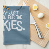 Cookie Monster | Ik kom hier voor de koekjes. Theedoek (Quarter Fold)