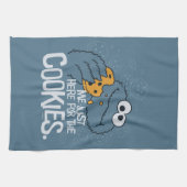 Cookie Monster | Ik kom hier voor de koekjes. Theedoek (Horizontaal)