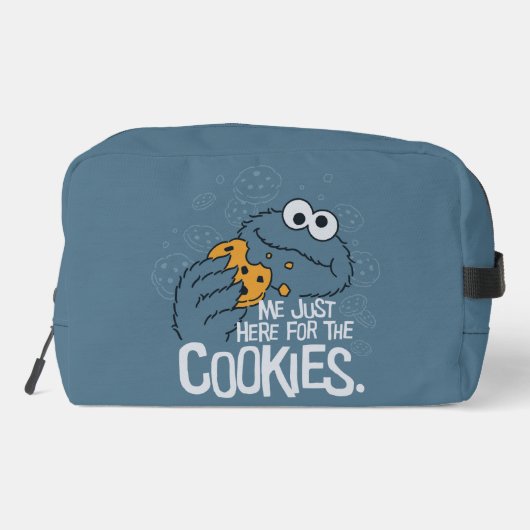 Cookie Monster | Ik kom hier voor de koekjes. Toilettasje (Achterkant)