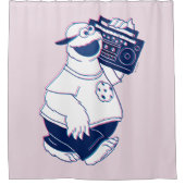 Cookie Monster | Jamming with the Boom Box Douchegordijn (Voorkant)
