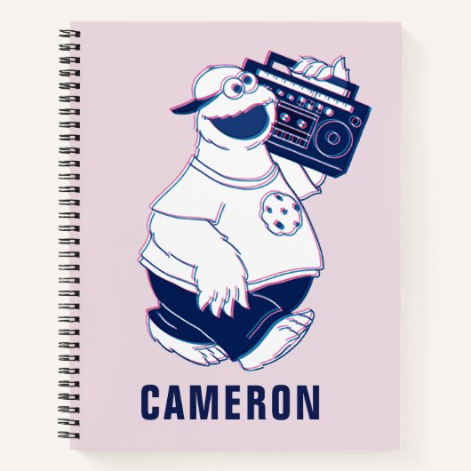 Cookie Monster | Jamming with the Boom Box Notitieboek (Voorkant)