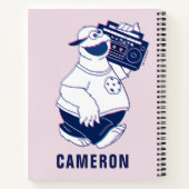 Cookie Monster | Jamming with the Boom Box Notitieboek (Achterkant)