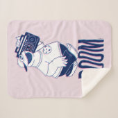 Cookie Monster | Jamming with the Boom Box Sherpa Deken (Voorkant (horizontaal))