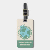 Cookie Monster | Jouw namen toevoegen Bagagelabel (Voorkant verticaal)