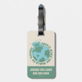 Cookie Monster | Jouw namen toevoegen Bagagelabel (Achterkant verticaal)