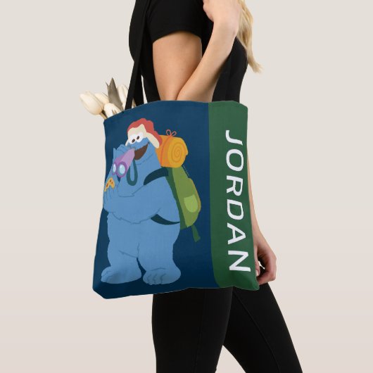 Cookie Monster | Jouw namen toevoegen Tote Bag (Dichtbij)