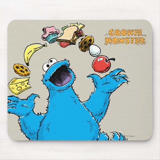  Cookie Monster Juggling Muismat (Voorkant)