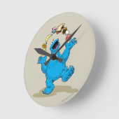 Cookie Monster Juggling Ronde Klok (Hoek)