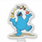 Cookie Monster Juggling Sticker (Voorkant)