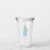 Cookie Monster Kerstmis Acryl Drinkbeker (Achterkant)