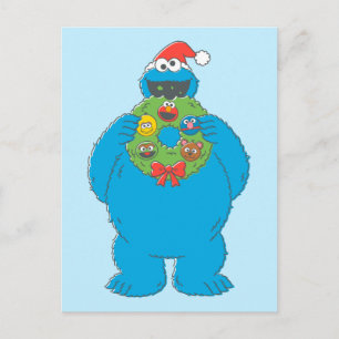  Cookie Monster Kerstmis Briefkaart