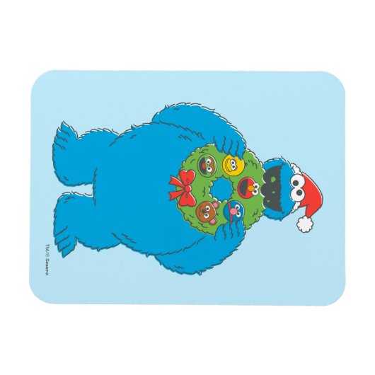  Cookie Monster Kerstmis Magneet (Horizontaal)