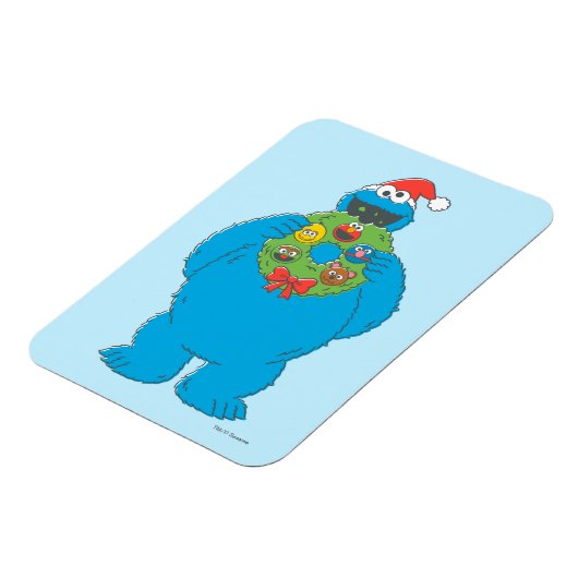 Cookie Monster Kerstmis Magneet (Linkerzijde)
